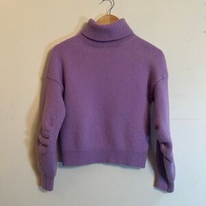 A.L.C. Turtleneck Sweater Lavender Purple Wool Blend Size M
